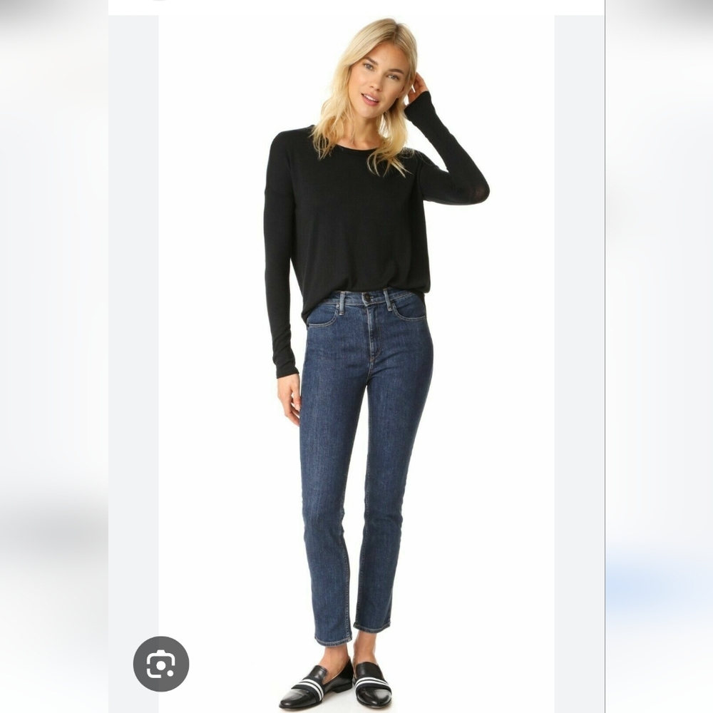 NWT RAG & BONE HIGH RISE CIGARETTE ANKLE DARK PAZ JEANS Sz 28 $225